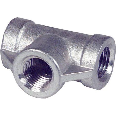 Piece en T V4A 1/4" EF 130 filetfemelle/femelle