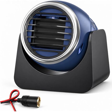 Chauffage Voiture 12V 140W – Désembuage, Céramique PTC, 2 Vitesses, Câble 1,5m (1/5)