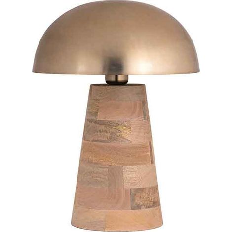 Lampe Peyo manguier bois 31x41cm