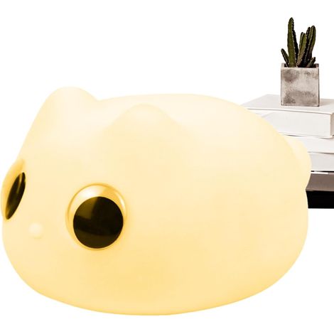 Veilleuse chat, Lampe animal mignonne en silicone (1/5)