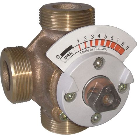 3Wege-Universalmischer DRR Rotguss, PN 10 DN 25, Kvs-Wert 10 (1/3)