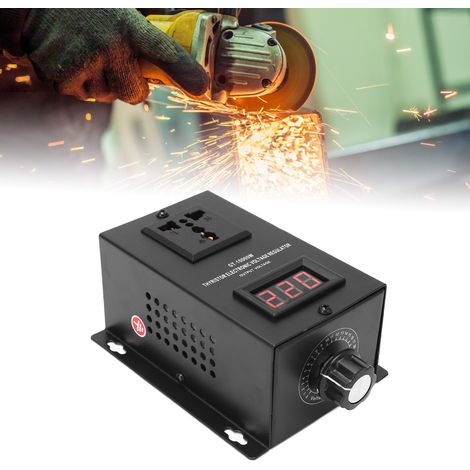 Régulateur de tension électronique SCR haute puissance GT-10000W pour moteurs, perceuses et fours électriques (220 V) (1/5)