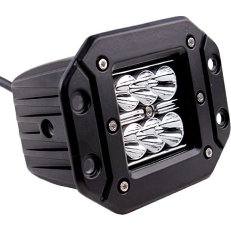Trade Shop - ZUSÄTZLICHE LAMPE TIEFER SCHEINWERFERHALTERUNG OFF-ROAD CAR 12V 6 LED 18W IP68 - (1/4)