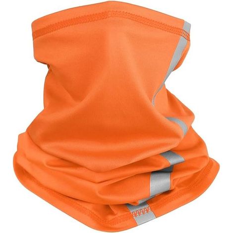 Visibilité Réfléchissant Sécurité Cou Guêtre Bandeau Bandana Visage Écharpe Vent Poussière Soleil Protection UV Cagoule 47 cm L x 24 cm W (1/5)