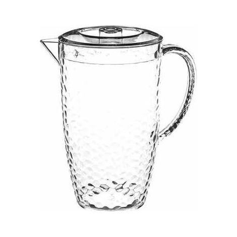 Jarra de plástico Estiva de 2L con tapa, transparente (1/3)