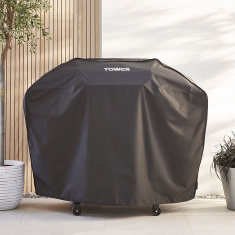 Tower T978525COV Three Burner Gas BBQ Cover, Waterproof and Windproof, Black