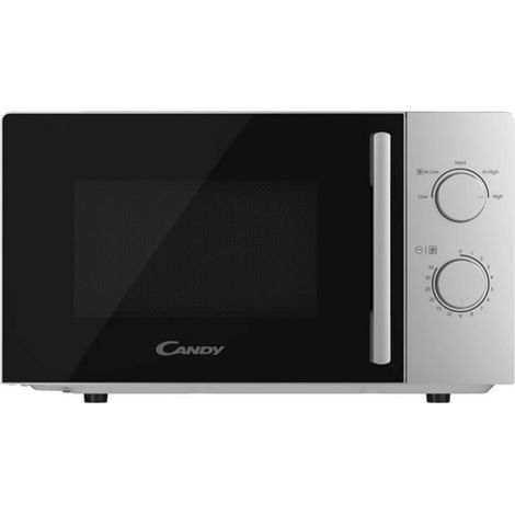 Micro-ondes CANDY CMW20SMSLI - 20L - MO : 700W - UI mécanique - 5 niveaux de puissance - Silver (1/6)