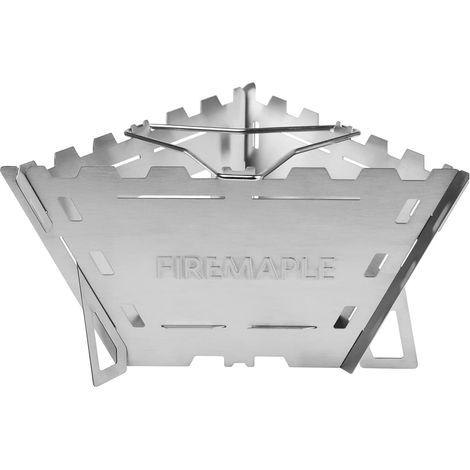 Portable Wood Camping Stove Foldable and windproof stainless steel, ideal for kitchen, camping, barbecues, mountain hikes and picnics 4 (1/5)
