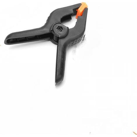 4 pièces 4" 114 MM pince a ressort plastique, pince de serrage force de serrage élevée ouverture maximale 41MM, pince serre joint avec mobiles mâchoires pour bois atelier photographie, noir (1/5)