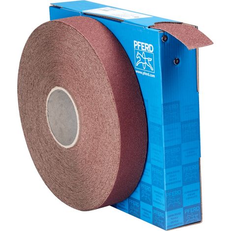 PFERD TOOLS Korund Schleifbandrolle Gewebe SBR Breite 40mmxLänge 50m A60 für universelle Anwendung (1/3)