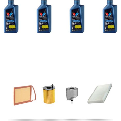 Kit tagliando 4 FILTRI e 4L OLIO compatibile con Peugeot 308 1.6 Hdi 84kw Dal 2013 (1/5)