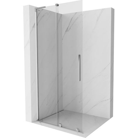 Mexen Velar L paroi de douche coulissante Walk-in 100 x 200 cm, transparent 8 mm, chrome - 871-100-003-03-01 (1/5)