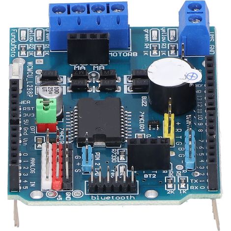 DC-Motor-Ansteuermodul-Erweiterungsplatine mit zwei Hochleistungs-H-Brücken, elektronisches Bauteil L298P (1/5)