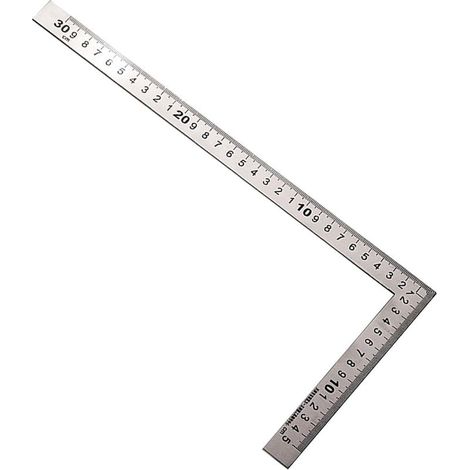 Equerre Couture, Equerre Menuisier Métal Inoxydable, Règle Carrée 150×300mm, Angle Droit 90 Degrés, Règle Acier Inox pour Travaux de Précision, Mesure Professionnelle, Construction