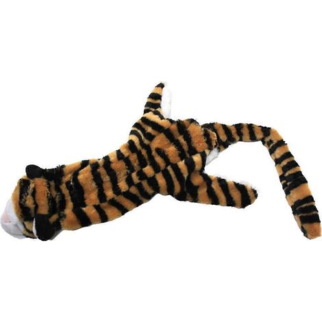 Jouet pour chien qui couine, peluche tigre, idéal pour mâcher et jouer. (1/5)