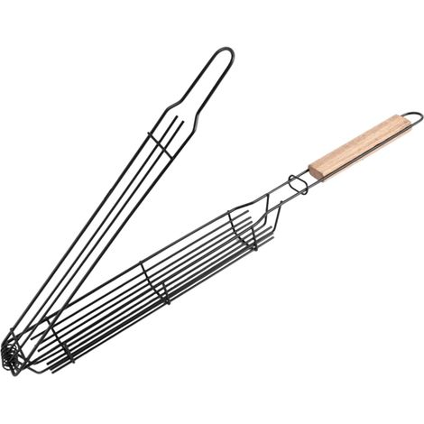 Panier De Grillade À Viande,Outil Cuisson Des Aliments - de Gril Portable Polyvalent pour Légumes Poissons Fruits Mer Barbecue Pique-nique (1/5)