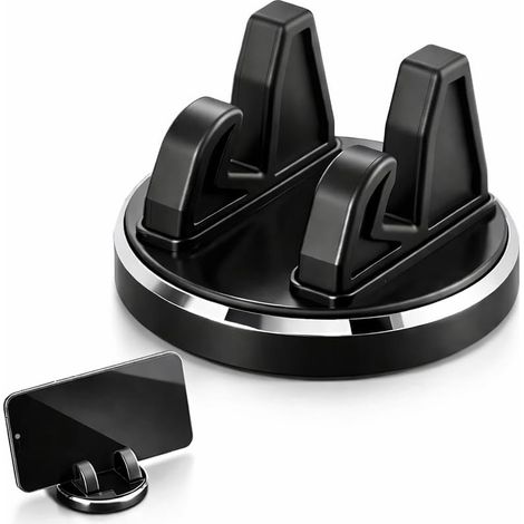 Porte Telephone Voiture avec Base Rotative à 360° pour Tableau de Bord, Support Smartphone Voiture Magnétique