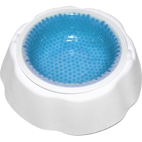 1 Gamelle pour chien, Refroidissement eau 8 heures, Plastique PP, Perles réfrigérantes, Chien Chat été (1/5)