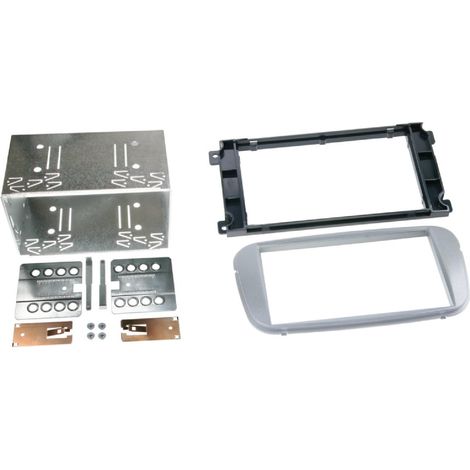 Kit Facade Autoradio KA213E compatible avec Ford Focus Galaxy Mondeo S-Max ap07 - Argent
