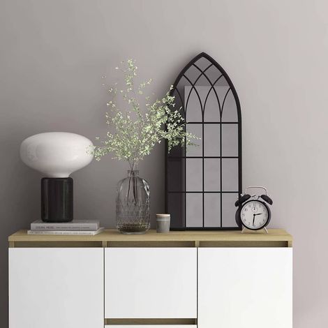 Miroir Noir 70x30 cm Fer pour utilisation à l'intérieur (1/5)