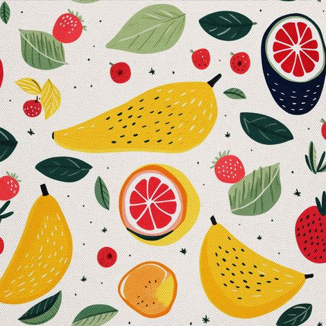Tela decorativa para exteriores Oxford - Motivo frutal  DX6197 (1/5)