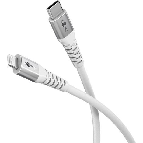 Goobay 74519 cable de conector Lightning 1 m Blanco (1/5)