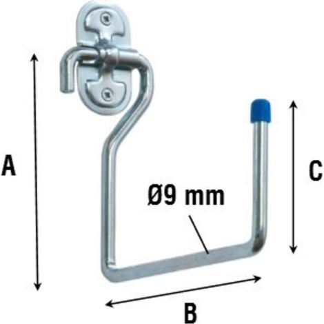 Gancio Zincato Multiuso Da Parete 150 Mm Art.4040 - 10 Pz