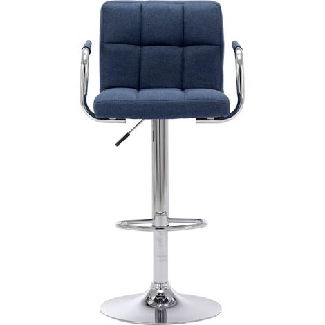 Maison Exclusive - Chaise de bar Bleu Tissu (1/5)