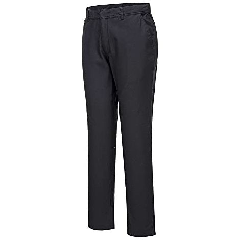 Pantaloni chino stretch slim taglia corta  Colore: nero  Taglia 36 - Portwest (1/2)