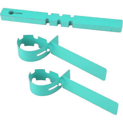 100 étiquettes en plastique pour arbres et plantes, 2 x 20 cm, à enrouler et à suspendre (vert) (1/5)