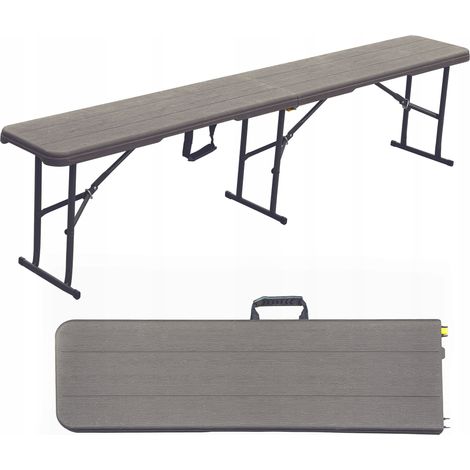 Banco plegable para catering, mesa de catering, 183 cm, carcasa de HDPE, resistente (1/5)