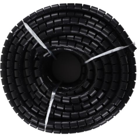 Gaine de protection pour câbles, résistante à l'usure, aux acides et aux alcalis, noire, diamètre 28 mm, longueur 40 m. (1/5)