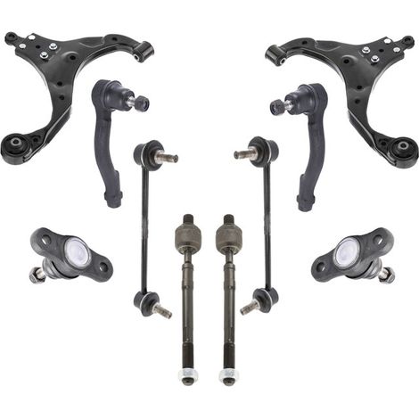 KIT BRACCIO OSCILLANTE 10 PEZZI COMPATIBILE CON HYUNDAI TUCSON (JM) 2.0 CRDi 01.2006 - / Kit Sospensione Completo OE/OEM / Bracci Oscillanti + Testine Sterzo / Sostituzione Diretta OEM