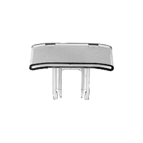 Targhetta Identificativa, per supporto terminale, orizzontale e verticale, H: 21 mm, B: 42 mm, bianco