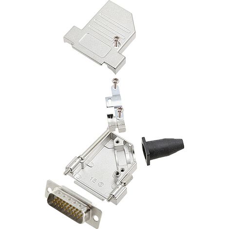 encitech DTSL15-LJSRG-S-HDP26-W-K 6355-8043-02 D-SUB Stiftleisten-Set 45 ° Polzahl: 26 Lötkelch 1 St