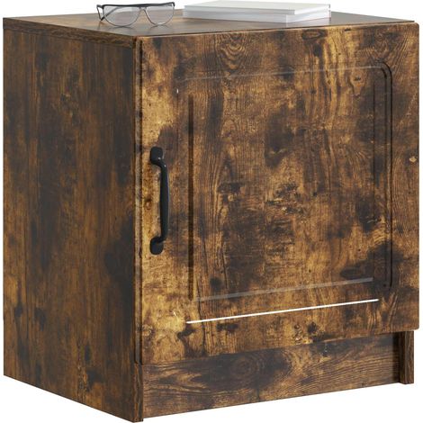 Maison Exclusive - Nachttisch 2 pcs Geräucherte Eiche 43 x 34,5 x