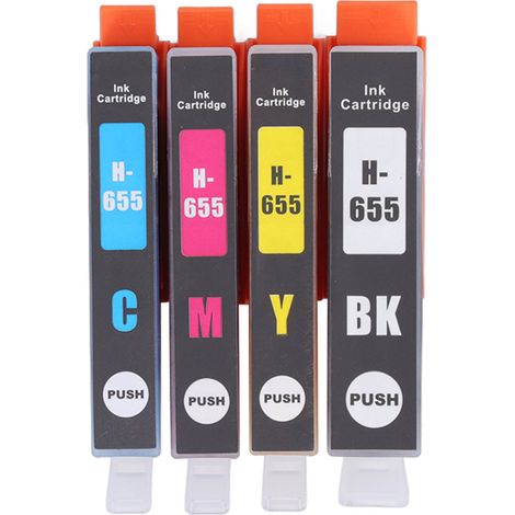 Cartouche d'encre fluide pour impression nette BK C M Y 4 couleurs compatible Deskjet Ink Advantage 3525 (1/5)