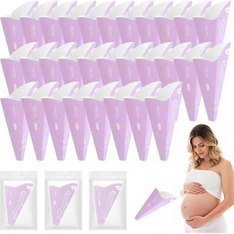 30 Pack Urinals for Women Standing Urinal Pee Aid for Women on the Go Funnel for Camping Hiking Outdoor Activities (1/5)