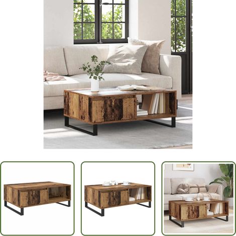 Table basse bois d'ingénierie - Table basse Bois Ancien 90 x 60 x 35 cm Bois d'ingénierie (1/5)