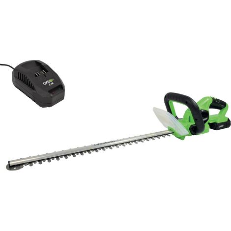 Taille-haie batterie 18V Easy Full avec batterie 2Ah et chargeur - Sans fil - Longueur de coupe 52cm - Poignée arrière rotative