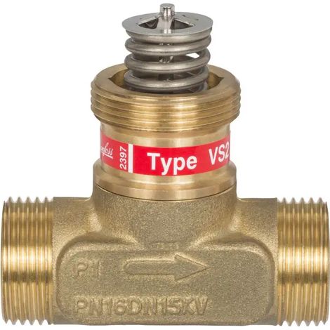 Danfoss Valvola di passaggio VS2 DN20 Kvs 2,5, PN16, Ottone resistente alla dezincatura, 065F2120