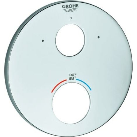 Rosette 49098 für Fertigmontageset THM rund chrom (1/2)