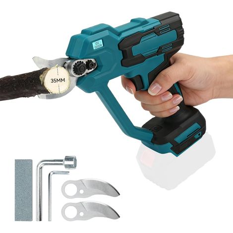 Sécateur électrique Sans Fil compatible avec 18V (Pas de Batterie), 600W Sécateur à Batterie, Max 35 mm, Sécateur de Jardin pour Jardinage, Vigne (1/5)