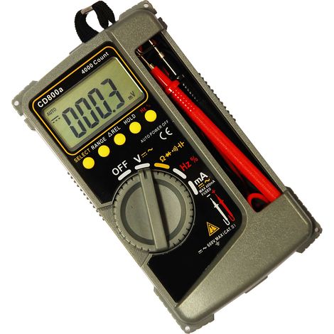 Digitales Multimeter, ABS-Gehäuse, verschleißfest, stoßfest, Handmultimeter mit LCD-Anzeige für elektrische Prüfungen (1/5)
