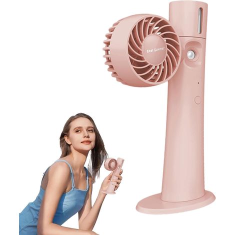 Ventilateur de brumisation portable pour extérieur, ventilateur de brumisation d'extérieur silencieux avec 2 modes de vitesse. Ventilateur personnel (1/5)