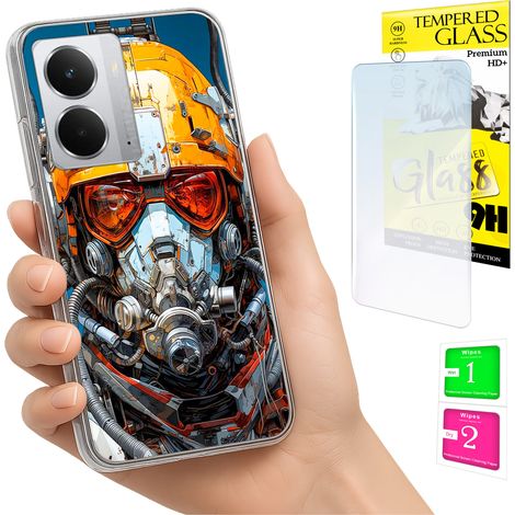 Custodia per Realme 14 5G / 14T 5G con cover fotografica e vetro temperato 9H. (1/5)