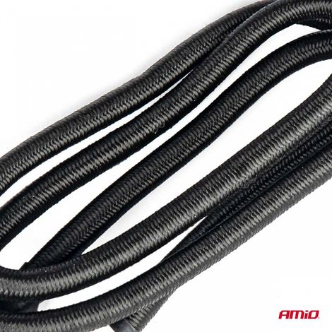 Corde élastique en caoutchouc pour sécuriser les bagages ø8 mm 60 cm bstrap-12 amio-03307 (1/2)