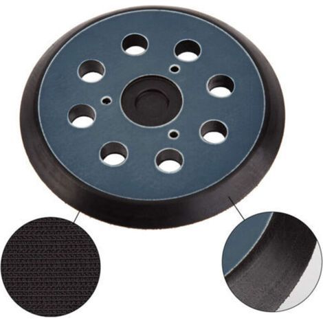 Lot de 2 patins abrasifs pour ponceuse orbitale 8 trous 125 mm Compatible avec Makita M9204 BO5030 BO5031 DBO180Z BO8041 DBO180RMJ BO5041 BO5010 BO50111 BO5012. AIPERQ (1/3)