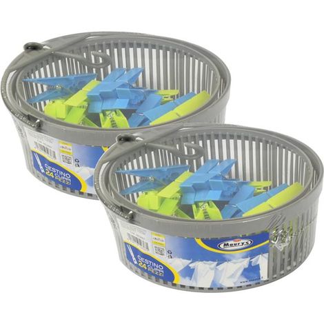 KIT SET 2PZ MAURY'S CESTINO CLIPPÌ PORTAMOLLETTE APPENDIBILE CON (1/2)