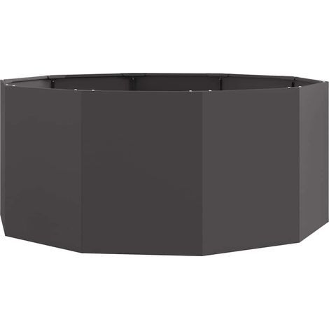 Maison Exclusive - Pflanzkübel Schwarz 120 x 120 x 50 cm Stahl